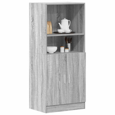 Keittiön kaappi harmaa Sonoma 57x41,5x131,5 cm tekninen puu