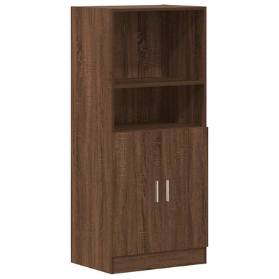 Keittiön kaappi ruskea tammi 57x41,5x131,5 cm tekninen puu