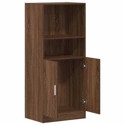 Keittiön kaappi ruskea tammi 57x41,5x131,5 cm tekninen puu