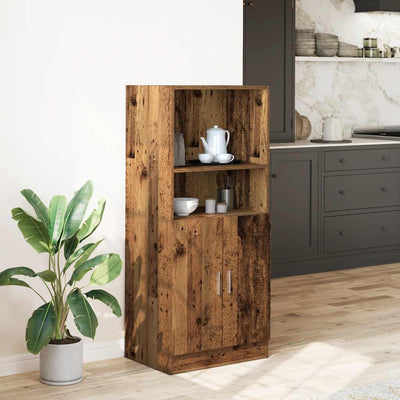 keittiökaappi vanha puu 57x41,5x131,5 cm tekninen puu