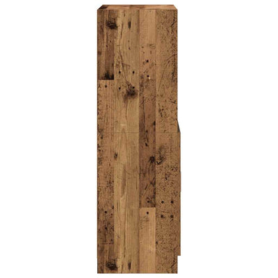 keittiökaappi vanha puu 57x41,5x131,5 cm tekninen puu