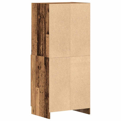 keittiökaappi vanha puu 57x41,5x131,5 cm tekninen puu