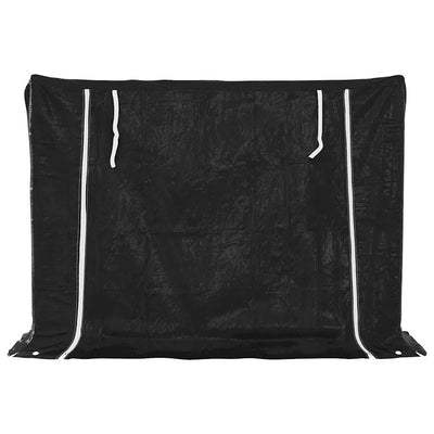 Galvanoitu polttopuuteline sadesuojalla Liginiu 151x40,5x110,5cm (teräs)