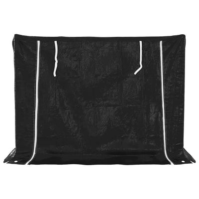 Galvanoitu polttopuuteline sadesuojalla Liginiu 151x80,5x110,5cm (teräs)