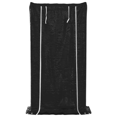 Galvanoitu polttopuuteline sadesuojalla Liginiu 100x40x200cm (teräs)