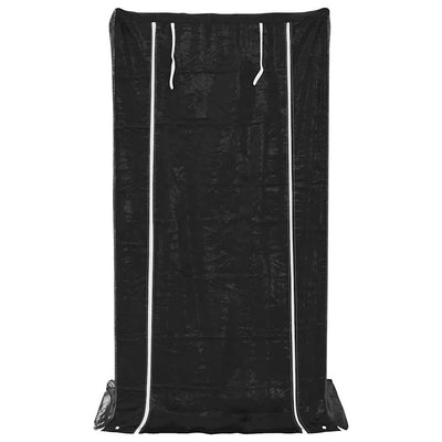 Galvanoitu polttopuuteline sadesuojalla Liginiu 100x80x200cm (teräs)