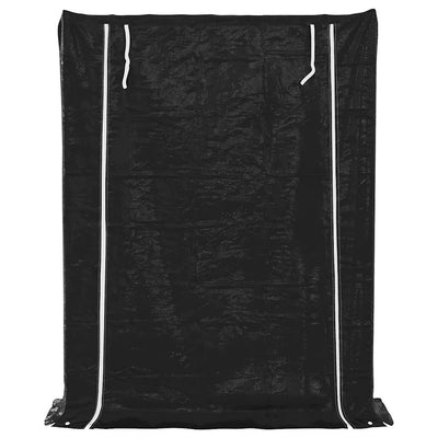 Galvanoitu polttopuuteline sadesuojalla Liginiu 150x40x200cm (teräs)