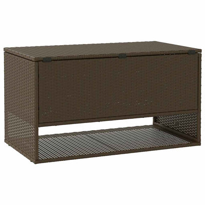 tyynyrasia ulkokäyttöön ruskea 100x55x55,5 cm polyrottinki