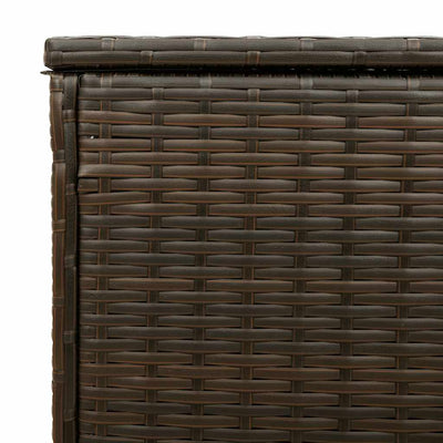tyynyrasia ulkokäyttöön ruskea 100x55x55,5 cm polyrottinki