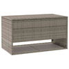 ulkotyynylaatikko harmaa 100x55x55,5 cm polyrottinki