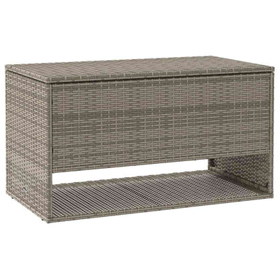 ulkotyynylaatikko harmaa 100x55x55,5 cm polyrottinki