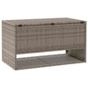ulkotyynylaatikko harmaa 100x55x55,5 cm polyrottinki