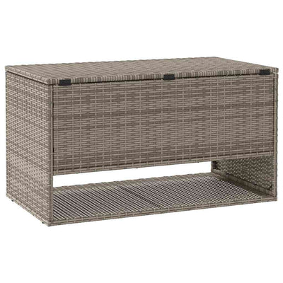 ulkotyynylaatikko harmaa 100x55x55,5 cm polyrottinki