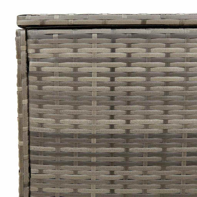ulkotyynylaatikko harmaa 100x55x55,5 cm polyrottinki