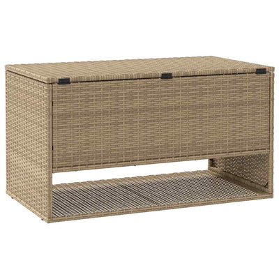 tyynyrasia ulkokäyttöön beige 100x55x55,5 cm polyrottinki