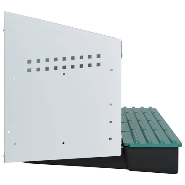 Galvanoitu kananpesälaatikko Alicia (4 lokeroa seinälle kiinnitettävä teräs)