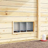 Galvanoitu teräs kanan pesälaatikko Trandafir (3 lokeroa jaloilla)