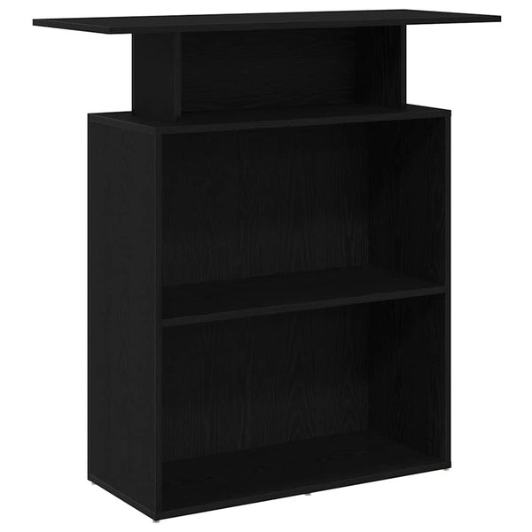 Vastaanottopöytä musta 100x40x104 cm tekopuu