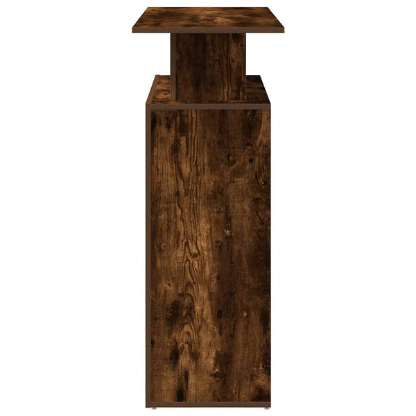 Vastaanottopöytä savustettu tammi 100x40x104 cm tekninen puu
