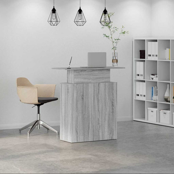 Vastaanottopöytä harmaa sonoma 100x40x104 cm suunniteltu puu