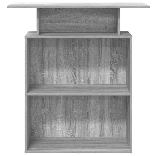 Vastaanottopöytä harmaa sonoma 100x40x104 cm suunniteltu puu