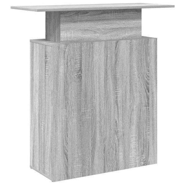 Vastaanottopöytä harmaa sonoma 100x40x104 cm suunniteltu puu