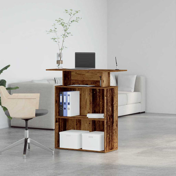 Vastaanottopöytä vanha puu 100x40x104 cm suunniteltu puu