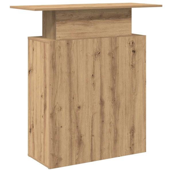 Vastaanottopöytä käsityöläinen tammi 100x40x104 cm