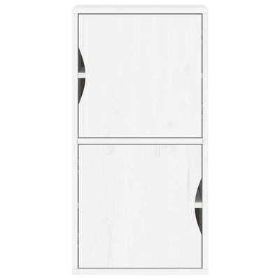 Sivukaappi ODDA valkoinen 40x24x79 cm massiivipuu mänty