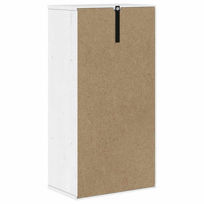 Sivukaappi ODDA valkoinen 40x24x79 cm massiivipuu mänty
