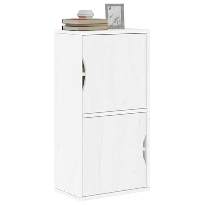 Sivukaappi ODDA valkoinen 40x24x79 cm massiivipuu mänty