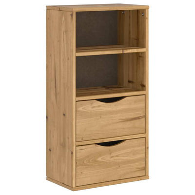 sivukaappi laatikoilla ODDA 40x24x79 cm massiivipuu mänty