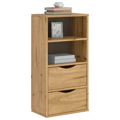 sivukaappi laatikoilla ODDA 40x24x79 cm massiivipuu mänty