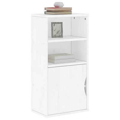 Sivukaappi ODDA valkoinen 40x24x79 cm massiivipuu mänty