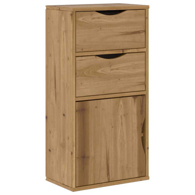sivukaappi laatikoilla ODDA 40x24x79 cm massiivipuu mänty
