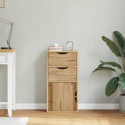 sivukaappi laatikoilla ODDA 40x24x79 cm massiivipuu mänty