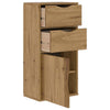 sivukaappi laatikoilla ODDA 40x24x79 cm massiivipuu mänty
