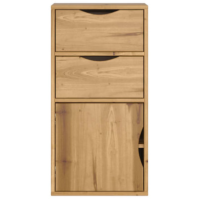 sivukaappi laatikoilla ODDA 40x24x79 cm massiivipuu mänty