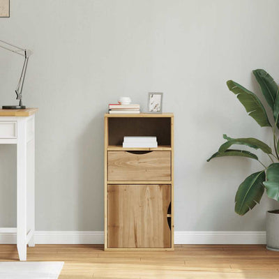 sivukaappi laatikolla ODDA 40x24x79 cm massiivipuu mänty