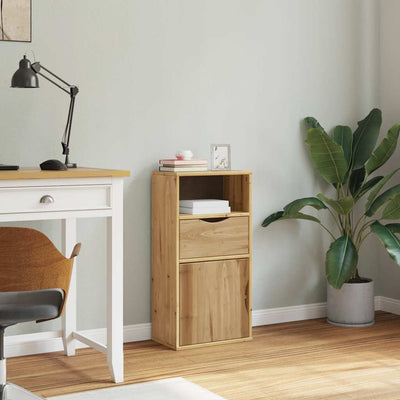 sivukaappi laatikolla ODDA 40x24x79 cm massiivipuu mänty