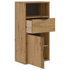 sivukaappi laatikolla ODDA 40x24x79 cm massiivipuu mänty