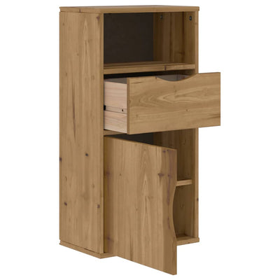 sivukaappi laatikolla ODDA 40x24x79 cm massiivipuu mänty