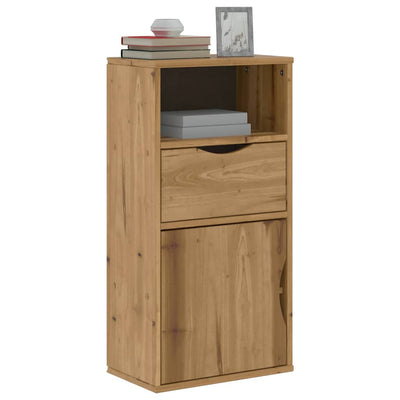 sivukaappi laatikolla ODDA 40x24x79 cm massiivipuu mänty