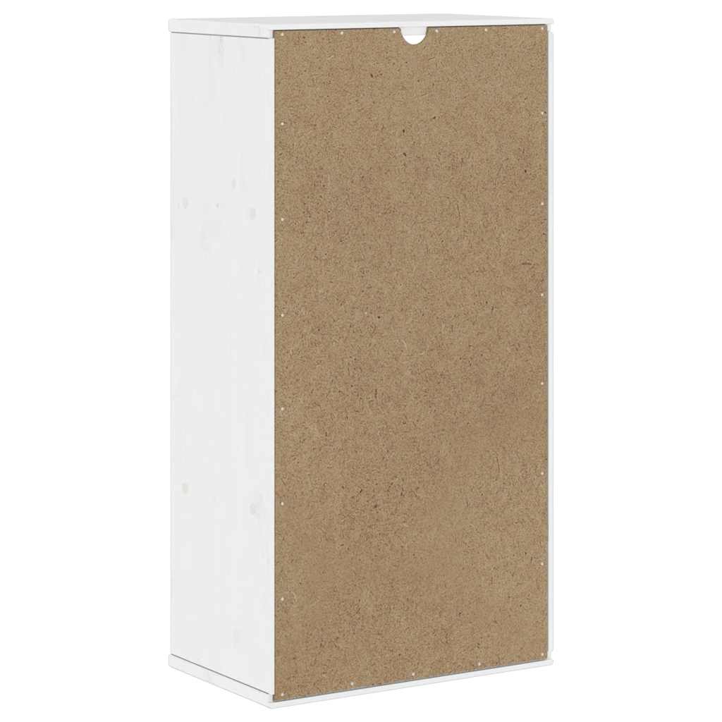 Sivukaappi Odda Nehat valkoinen 40x24x79cm (massiivipuu mänty)