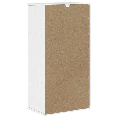 Sivukaappi ODDA valkoinen 40x24x79 cm massiivipuu mänty