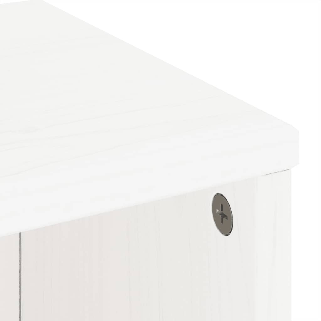Sivukaappi Odda Nehat valkoinen 40x24x79cm (massiivipuu mänty)