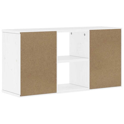 TV Kaappi ODDA Valkoinen 79x24x40 cm massiivipuu mänty