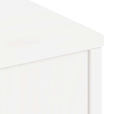 TV Kaappi ODDA Valkoinen 79x24x40 cm massiivipuu mänty