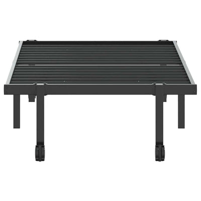Sängynrunko ilman patjaa Taitettava musta 80x200 cm terästä