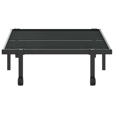 Musta sängynrunko ilman patjaa Radacs 90x190cm (taitettava, terästä)